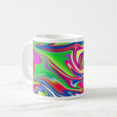 "Sweet Wirbel: The Bubblegum Marble Delight" Kaffeetasse (Vorderseite Links)