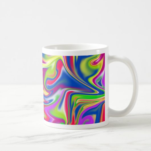 "Sweet Wirbel: The Bubblegum Marble Delight" Kaffeetasse (Rechts)