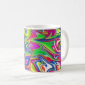 "Sweet Wirbel: The Bubblegum Marble Delight" Kaffeetasse (VorderseiteRechts)