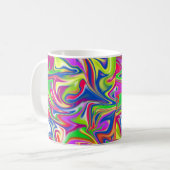 "Sweet Wirbel: The Bubblegum Marble Delight" Kaffeetasse (Vorderseite Links)