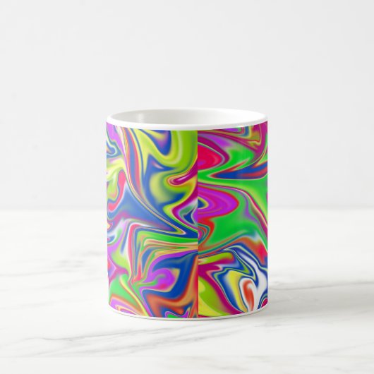 "Sweet Wirbel: The Bubblegum Marble Delight" Kaffeetasse (Mittel)