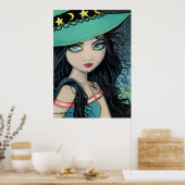Sweet Witch Poster Print von Molly Harrison (Küche)