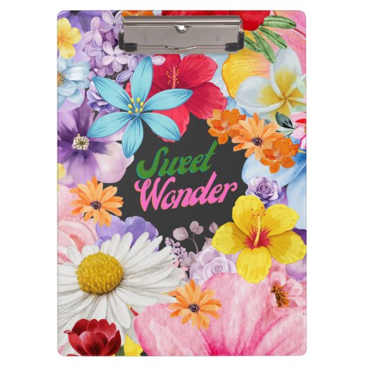 Sweet Wonder Klemmbrett (Vorderseite)