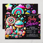 Sweet Wonderland Delight Baby Dusche Einladung (Vorne/Hinten)