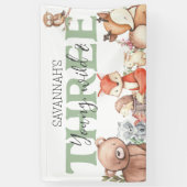 Sweet Woodland Animal 3. Geburtstags-Party Banner (Vertikal)