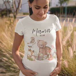Sweet Woodland Animal Baby Dusche Mama Bear T-Shirt