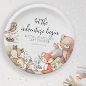 Sweet Woodland Animal Baby Dusche Papier Teller