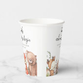 Sweet Woodland Animal Baby Dusche Pappbecher (Rechts)