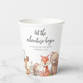 Sweet Woodland Animal Baby Dusche Pappbecher