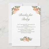 Sweet Woodland Animals Baby Shower Books Einladung (Rückseite)