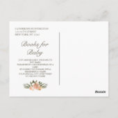 Sweet Woodland Animals Baby Shower Books Postkarte (Rückseite)