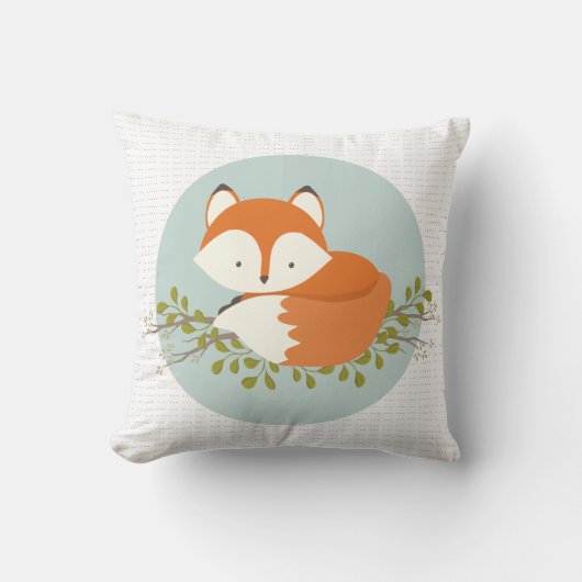 Sweet Woodland Fox Baby Snuggly Pillow Kissen (Vorderseite)