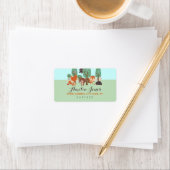 Sweet Woodland Friends Baby Shower Address Labels Adressaufkleber (Insitu)