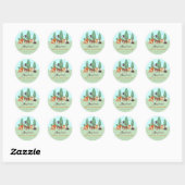 Sweet Woodland Friends Baby Shower Stickers (Blatt)