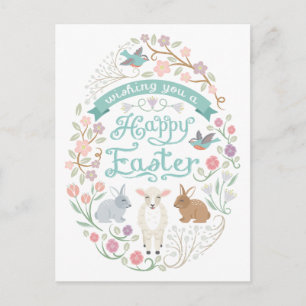Sweet Woodland Ostereier Postkarte