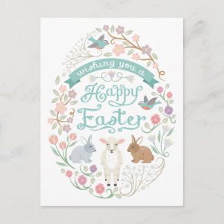 Sweet Woodland Ostereier Postkarte