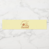 Sweet Words for Rustic Party Gäste Wasserflaschenetikett (Einzelnes Label)