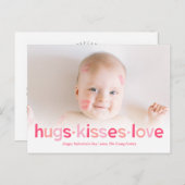 Sweet wünscht Editable Color Valentine's Postcard Postkarte (Vorne/Hinten)