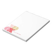 Sweet XOXO Liebe und Kisses Valentinstag Notepad Notizblock (Rotiert)