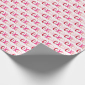 Sweet XOXO Muster Geschenkpapier (Ecke)
