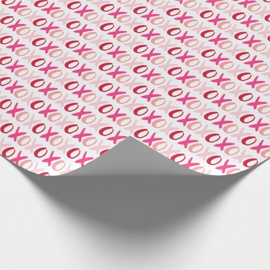 Sweet XOXO Muster Geschenkpapier (Ecke)