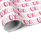 Sweet XOXO Muster Geschenkpapier (Rolleneckpunkt)