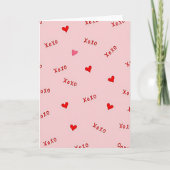 Sweet Xoxo Pattern Card Karte (Vorderseite)