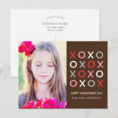 Sweet XOXO Valentinstag Postkarte (Vorne/Hinten)