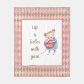 Sweet Yarn Lover Fleecedecke (Vorderseite)