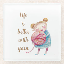 Sweet Yarn Lover Glasuntersetzer