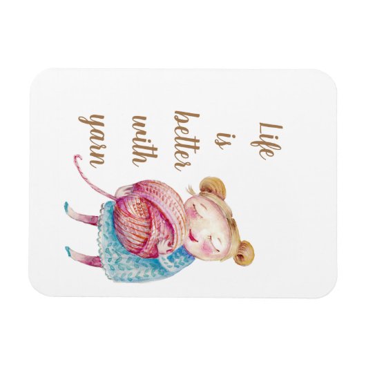 Sweet Yarn Lover Magnet (Horizontal)