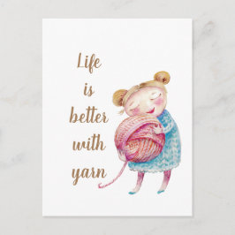 Sweet Yarn Lover Postkarte