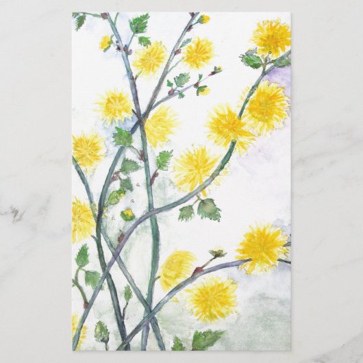 Sweet Yellow Blossom Briefpapier (Vorderseite)