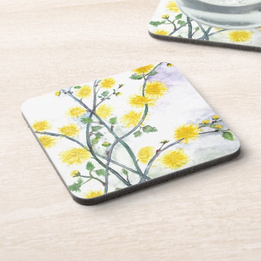 Sweet Yellow Blossom Untersetzer (Linke Seite)