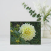 Sweet Yellow Dahlia Postkarte (Stehend Vorderseite)
