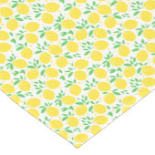 Sweet Yellow Lemons Leaf Pattern Kurzer Tischläufer (Ecke)