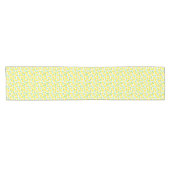 Sweet Yellow Lemons Leaf Pattern Kurzer Tischläufer (Horizontal)