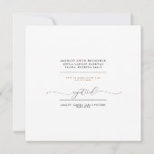 Sweet Yellow Peony Baby Shower Square Einladung (Rückseite)