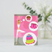 Sweet Yoga Card Postkarte (Stehend Vorderseite)