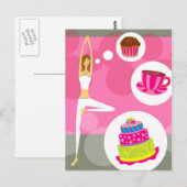 Sweet Yoga Card Postkarte (Vorne/Hinten)