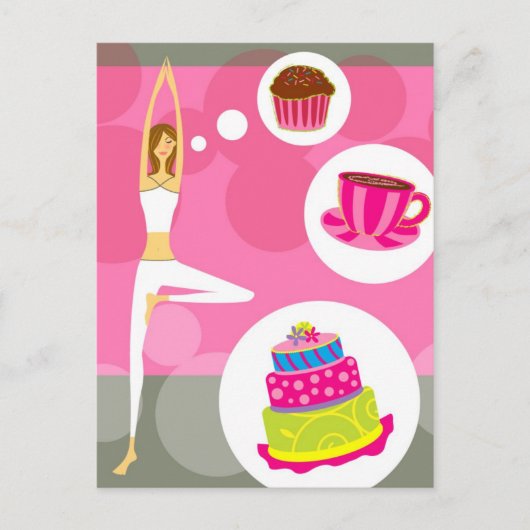 Sweet Yoga Card Postkarte (Vorderseite)