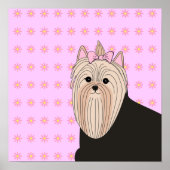 Sweet Yorkie Poster Print (Vorne)