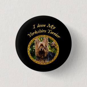 Sweet Yorkshire Terrier Button