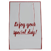 Sweet, Zestien, wolf, anime Mittlere Geschenktüte (Rückseite)