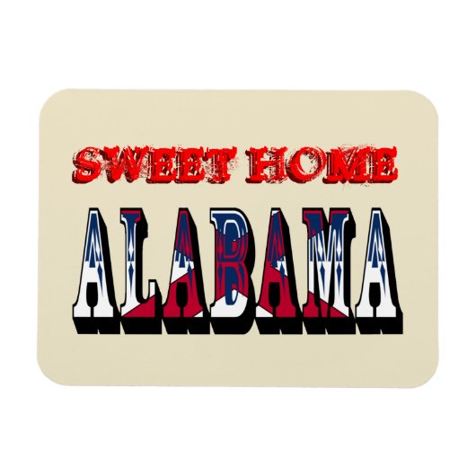Sweet Zuhause Alabama Flexible Magnet (Horizontal)