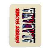 Sweet Zuhause Alabama Flexible Magnet (Vertikal)