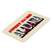 Sweet Zuhause Alabama Flexible Magnet (Linke Seite)