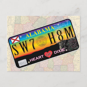 Sweet Zuhause Alabama Postcard (Kartenreihe) Postkarte