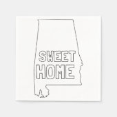 Sweet Zuhause Alabama Serviette (Vorderseite)
