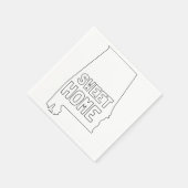 Sweet Zuhause Alabama Serviette (Ecke)